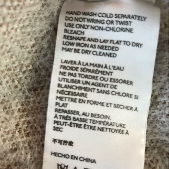 Anthropologie Pilcro Eliza Cream Plaid Sweater Longline Jacket Coat Shacket L - Picture 11 of 12